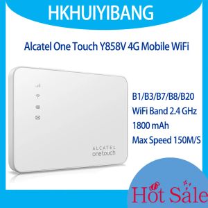 Yönlendiriciler kilidini açmış Alcatel One Touch Y858V 4G Mobil Wifi Sim kart yuvası 1800MAH 150MBPS 2.4GHZ 4G LTE CAT4 3G CEP Hotspot