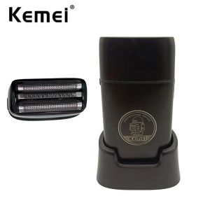 Связок Kemei Pro Triple Foil Shaver Rechairmable Beard Trimmer The Parber Electric беспроводная бритва.