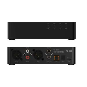 Aksesuarlar SonCoz LAQXD1 XLR RCA ile tam dengeli USB DAC ES9038Q2M Optik Dijitalden Analog Dönüştürücü USB OPT KOAX girişi