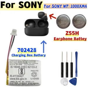 Zenipower için Piller Z55H 3.85V 75mAH Sony WF1000XM4 1000XM4 XM4 Bluetooth Kulakbuds Kulaklık Batayı+Ücretsiz Hediye Araçları