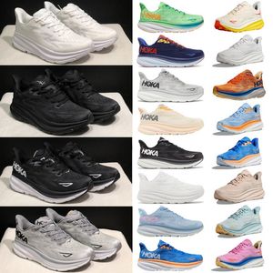 Мужчины женщины одна из одному Clifton 9 Shoes Challenger 7 Bondi Clifton 8 Cyclamen Harbour Mist Black Whtie, сдвигающий песчаный Импала Антрацит Голубой красный блан -де -блан.