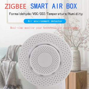 Контроль Tenky Smart Zigbee Detector Detctor CO2 газовый датчик формальдегида