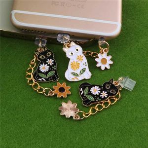 Handy Anti-Dust-Gadgets Staubstopfen Charm Cat Ladungsanschluss für iPhone-Staubschutz Anti-Staubstopfen-Buchse Typ C Dust Stopper Telefon Zubehör Y240423