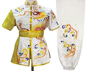 Chinesische Wushu -Uniform Kungfu Kleidung Taolu Kostüm Kampfkunst Outfit Stickerei Routine Kimono für Männer Frauen Jungen Mädchen Ki3924585