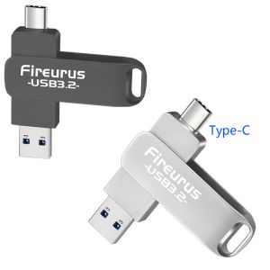 Приводит в действие USB 3.2 OTG Flash Drive 64 ГБ Pendrive USB3.2 Gen 1 Type C Pen Drive 512 ГБ USBC Memory Stick 128 ГБ.