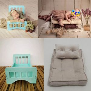 Подушка новорожденный фотосъемка для кровати, кроватка, кроватка мини -матрас, позирующий постельные принадлежности для подушки, позы для дивана для детской фотографии мебели