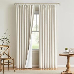 Занавесное зрение Home Natural Fine Ploused Full Blantrout Crotains Linen Leven Bumpred Room Tmostring Window