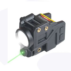 Işıklar Taktik Yüksek Lümen 550lm LED El feneri ve Yeşil Lazer Sight Combo Kendini Savunma G2 G3 Tabanca Glock 17 19 Lanterna G2C