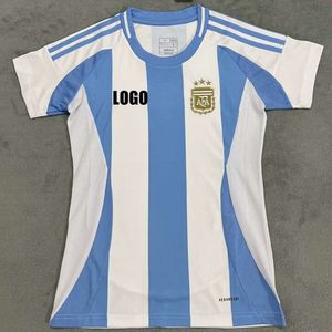 Futbol Formaları 2425 Arjantin Evi Kadın Futbol Forması Kısa Kollu S-XXL
