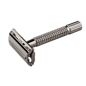 Blades Yintal Nonslip Renter Version Butterfly Open Double Edge Safety Razor Classic's Classic Ручные бритвы 1 бритва 5 лезвия