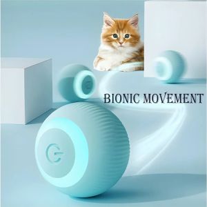 Управление PET Interactive Ball Smart Cat Dog Toys Toy Toy Indoor Автоматическое прокат -магическое мяч Cat Electronic Draining Training Selfmoving Game