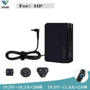 Adaptör GAN 200W 19.5V 10.3A 230W 19.5V11.8a Dizüstü Bilgisayar HP Zbook Studio için Güç Şarj Cihazı Adaptörü 4 5 6 Omen x15 17 Pavilion DV3 4 5 6 6