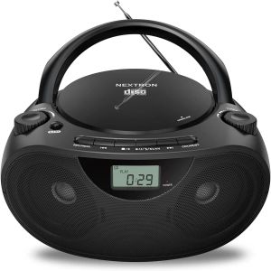 Player Portable Stereo CD -CD Player Boombox с AM/FM Radio, Bluetooth, USB, ауксин, разъем для наушников, CDR/RW и MP3 CDS, совместимые,