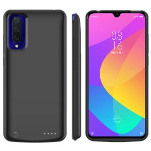 Kılıflar Mi9 İnce Silikon Şok geçirmez Pil Şarj Cihazı Xiaomi Mi 9 Lite Yedekleme Güç Paketi Şarj Cihazı Xiaomi Mi 9 Pro için Kapak Kılıfları