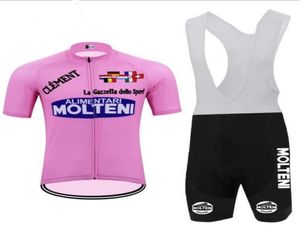 Molteni Pink Pro Team Radfahren Jersey Langarm Ciclismo Maillot Ctricota Ciclismo Para Hombre Larga Jersey MTB Kleidung 20209260208