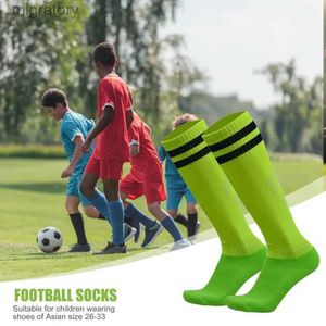 Meias masculinas Childrens Cotton Football Socks Knee acima meias de meias infantis de beisebol e meias de hóquei de campo de campo meias esportivas ao ar livre 1 par YQ240423