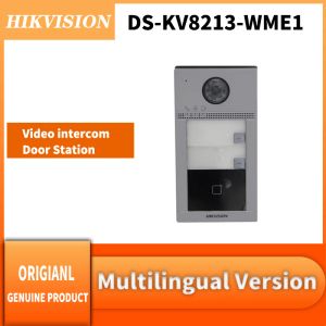 Kapı Zilleri Hikvision DSKV8213WME1 (B) Video Intercom Door Bell Kablosuz Kart Oku Poe Power Villa Açık Telefon
