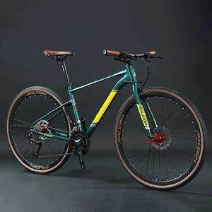 Bisiklet 700c yol bisikleti düz sap 18 vitesli alüminyum alaşım yol bisiklet hidrolik disk fren bisikletleri erkekler ve kadınlar için y240423
