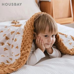 Setler Bebek battaniyesi 120*150cm Kış Kalın Sıcak Çocuk Yorgan Yatak Pamuklu Velvet Patchwork Tasarım Yorgan 16 Yıllık Battaniye