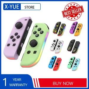 Gamepads anahtarı joypad kontrol joystick gamepad çift motorlu kablosuz joypad anahtar denetleyicileri rgb ışığı ile