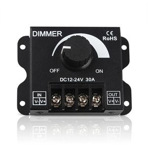 DC 12V-24V Светодиодный Dimmer Switch 30A регулятор напряжения 360 Вт регулируемый контроллер для светодиодной лампы с светодиодной лампой 5050