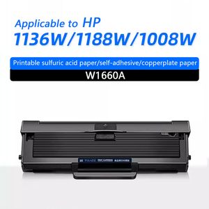 Cartuchos de toner de substituição compatíveis para o cartucho de toner W1660A para a impressora HP 1136W 1188W 1008W