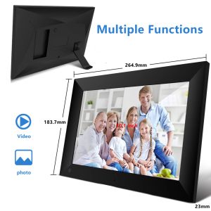 Controle P100 WiFi Digital Picture Frame 10.1 polegadas de 16 GB Smart Electronics Fotos Frame Controle de App Screen Touch Screen 800x1280 Painel LCD IPS