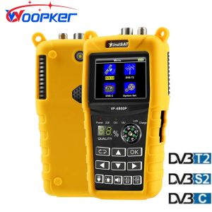 Finder Woopker VF 6800P Uydu Bulucu DVBT2 DVBS2 DVBC MPEG4 Dijital Sat Finder Metre 2.4 inç LCD HD TV Tuner için