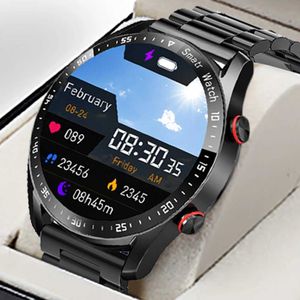 Нарученные часы Новый 2023 ECG+PPG Smart Watch Bluetooth Call Music Player Man Watch Water Waterproper Luxury Smart Wwatch для Android iOS 240423