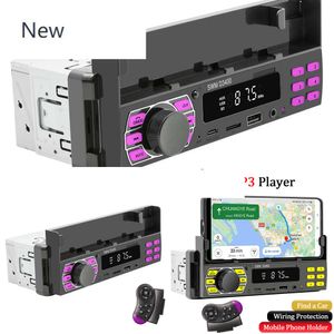 1 Din Araba Radyo Stereo Alıcı Mp3 Multimedya Player FM Blutetooth Tape Kayıt cihazı USB/SD AUX Girdi Cep Telefonu Tutucusu