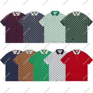 % 100 nakış zanaat lüks tasarımcı erkek polo gömlek İtalya moda markaları polo tişört erkekler mektuplar baskılı nakış kısa kollu sıradan gömlek ABD boyutu s-x