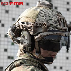 Аксессуары FMA FCS Tactical Amp Гарнитура Связь Wendy соединение шлема соединение соединение мост камуфляж наклейки микрофон