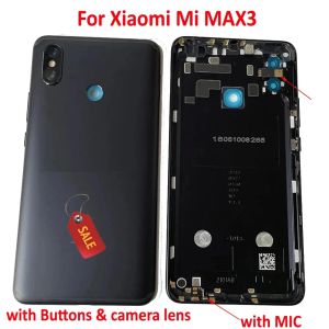 Xiaomi Mi Maks Maks için Çerçeveler Akü Kapağı Arka Kapı Geri Göğüs Kılıfı Max3 Düğmeler ve Kamera Lens Flaş mikrofon Kartı ile Orta Şasi