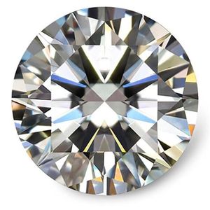 0,1CT ~ 8,0CT (3,0 mm ~ 13,0 mm) D/F Colore VV VVS Moissanite taglio brillante con un certificato Positivo diamante sciolto positivo