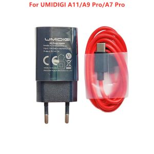 UMIDIGI A11/A9 Pro/A7 Pro AC Adaptörü Hızlı Şarj Cihazı Seyahat Şarj Cihazı AB Fiş Adaptörü + USB Kablosu DC 5V 2A