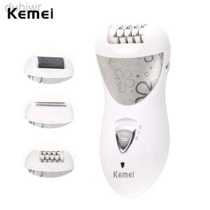 Эпилятор Kemei Epilator Rechargeable 3 в 1 Lady Hair Shaver Shaver Electric Callus Remover Depilador Удаление для женщин для ухода за ногами D240424