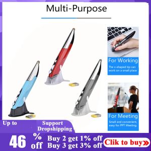 Мыши PR06 Multifunctional Stylus Pen RF 2,4 ГГц беспроводная мышиная ручка -псевдоним PPT Clicker Battery Mouse подходит для ПК и ноутбука.