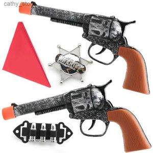 Gun Toys Festival Cosplay Party Western Cowboy Punte di pistola per bambini Accessori per abbigliamento per revolver in plastica Gun di plastica Giftsl2404