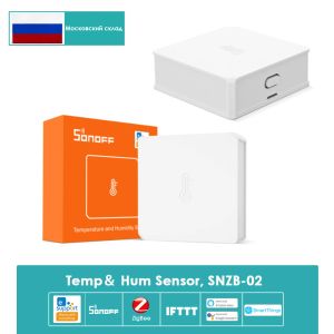Веб -камеры Sonoff Zigbee Demtry и влажность Датчик SNZB02 Работа с Ewelink Zbbridge Alexa Google HomeS -Assistant Zha MQTT доступен