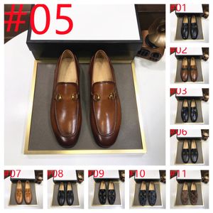63 Modelluxurious İtalyan Erkekler Elbise Ayakkabı Oxford Orijinal Deri Mokasen Kahverengi Siyah Erkekler Tasarımcı Loafers ayakkabı erkekler klasik yüksek kaliteli düğün boyutu 38-46
