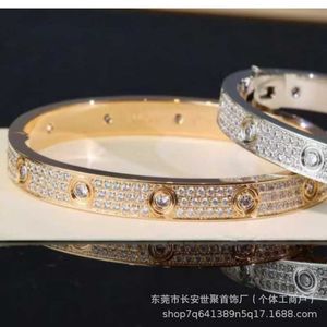 Высококачественный роскошный браслет Carter V-Gold Второе поколение Wide Edition Full Sky Star 12 Diamond Bracelet для мужчин и женщин Пара с ЧПУ