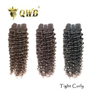 Parrucche Wigs stretta bundle da 3 pacchetti brasiliani al 100% capelli umani Colore naturale non trasformati 12 