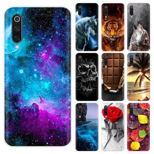 Случай с мобильным телефоном для чехла Mi Mi 9 Case Case Cartoon Silicon Soft Cover TPU для Mi Mi9 Mi 9 SE Case Shell Shell Bag Mi 9 Lite Bumper Etui 240423