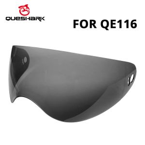 Queshark QE116 Kask Gri Renk Şeffaf Lensinin Aksesuarlarını Filtreler (Kask dahil sadece 1 lens hayır)