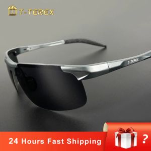 Aksesuarlar Tterex Sport Güneş Gözlüğü Erkekler Polarize Antiglare Lens UV400 Alüminyum Magnezyum Çerçeve Araba Balıkçılığı İçin Güneş Gözlüklerini Sürüş