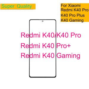 Panel 10pcs/lot Xiaomi için Redmi K40 Pro Plus Dokunmatik Ekran Panel ön dış cam lens Redmi K40 Oyun LCD Cam Ön OCA ile