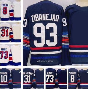 2024 хоккейные майки дома Dhgate Yakuda Dhgates 8 Truba 10 Panarin 13 Lafreniere 20 Kreider 23 Fox 31 Shesterkn 73 Rempe 93 Zibanejad Sports Wholesale Popular Dhgate