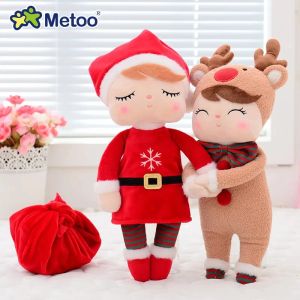 Куклы Metoo Doll Plush Toys for Girls Baby Kawaii рождественские оленя кукол мягкая чучела для детей для детей подарка на день рождения подарок