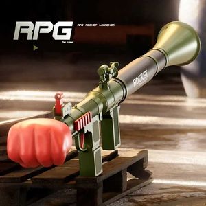 Gun Toys New RPG FIST RACKET LACKER MANGEMER MANE GUN РУКОВОДСТВО РУКОВОДСТВО ОВСПОРИТЕЛЬНОГО ГРАНАЦИОНА Гранат Игрушка оружия для мальчиков, взрослые взрослые игры, Gamesl2404