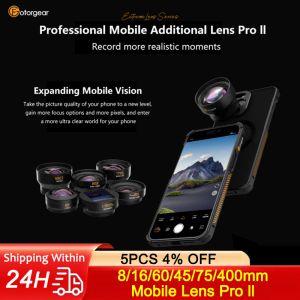 Фильтруйте Fotorgear Mobile Phone Camera Lens Pro Ll Tmount 16 мм Ультраугольный LEN LEN 8 мм рыбей 45 мм/74 мм макрообъектив и адаптерное кольцо